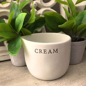 Magnolia Hearth and Hand stoneware cream container